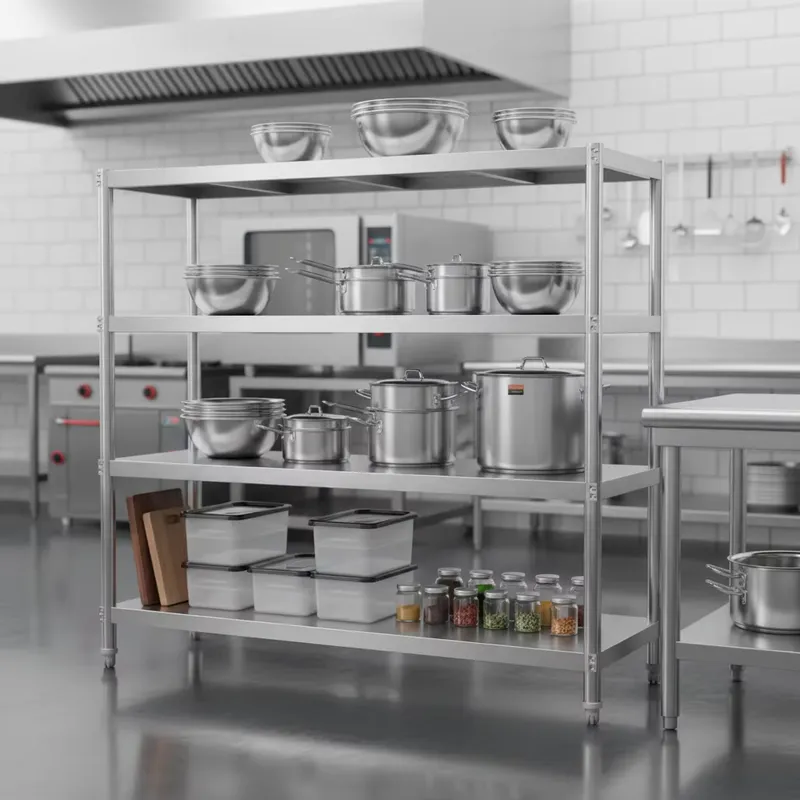 Commercial Kitchen Outlets - Étagère de rangement multi-niveaux réglable en