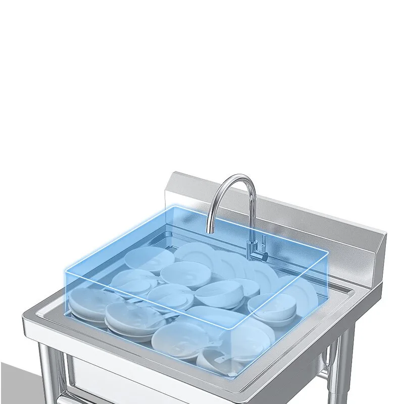 Commercial Kitchen Double Sink - Évier de cuisine — Évier double