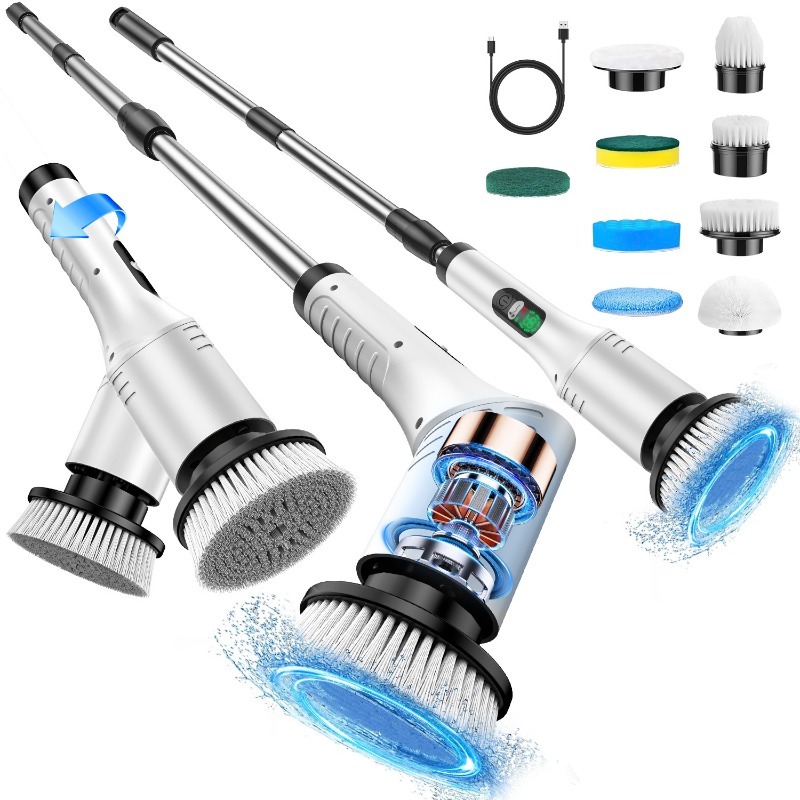 Commercial Kitchen Cleaning - Nettoyeur électrique rotatif 9 en 1,