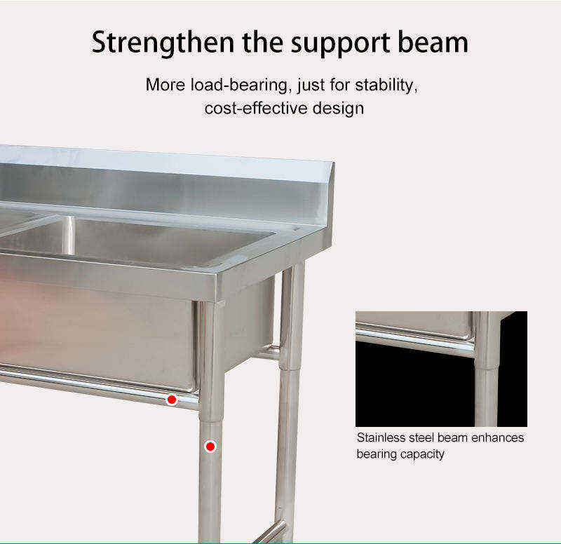 Évier de cuisine professionnel - Commercial Kitchen Double Sink avis et prix