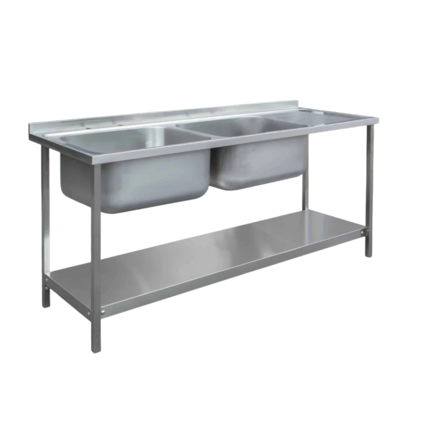 Évier de cuisine de Restaurant - Commercial Kitchen Double Sink avis et prix