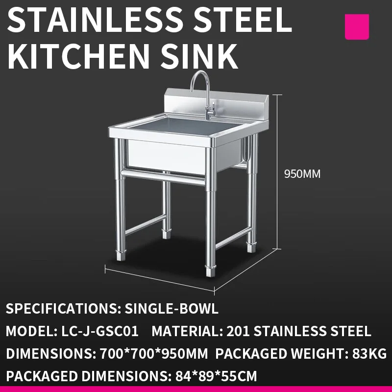Évier de cuisine — Évier doubl - Commercial Kitchen Double Sink avis et prix