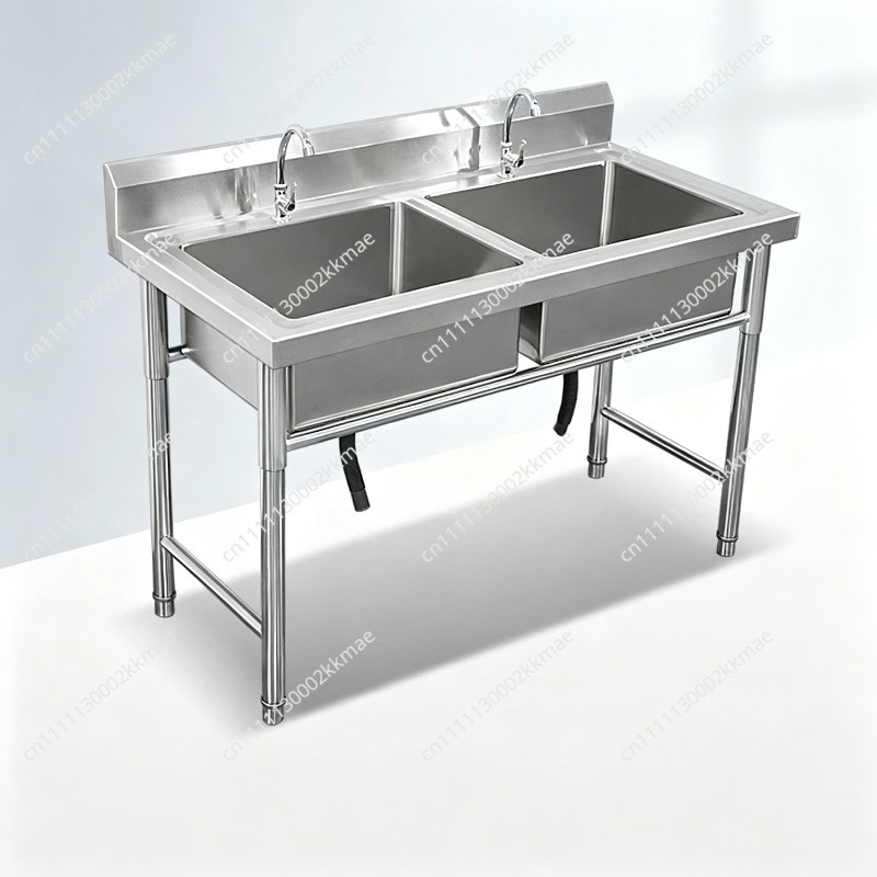 Évier commercial en acier inox - Commercial Kitchen Double Sink avis et prix
