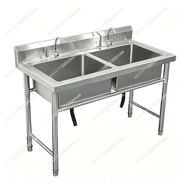 Évier commercial en acier inox - Commercial Kitchen Double Sink avis et prix