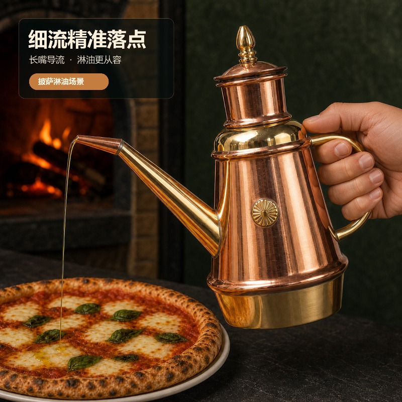 Pot à huile en cuivre fait mai - Commercial Kitchen Utensils avis et prix