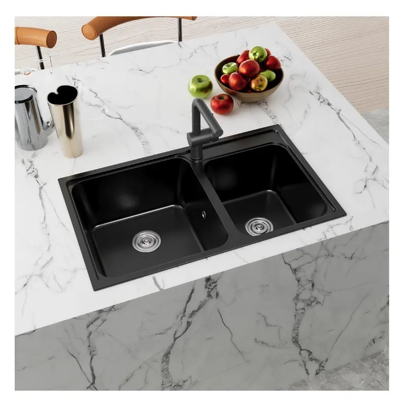 Évier double SMC haute résista - Commercial Kitchen Double Sink avis et prix