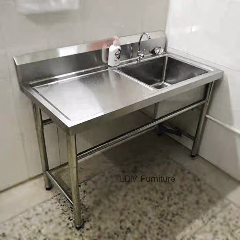Éviers de cuisine extérieurs,  - Commercial Kitchen Double Sink avis et prix