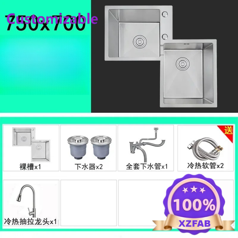 Évier d'angle double en acier  - Commercial Kitchen Double Sink avis et prix