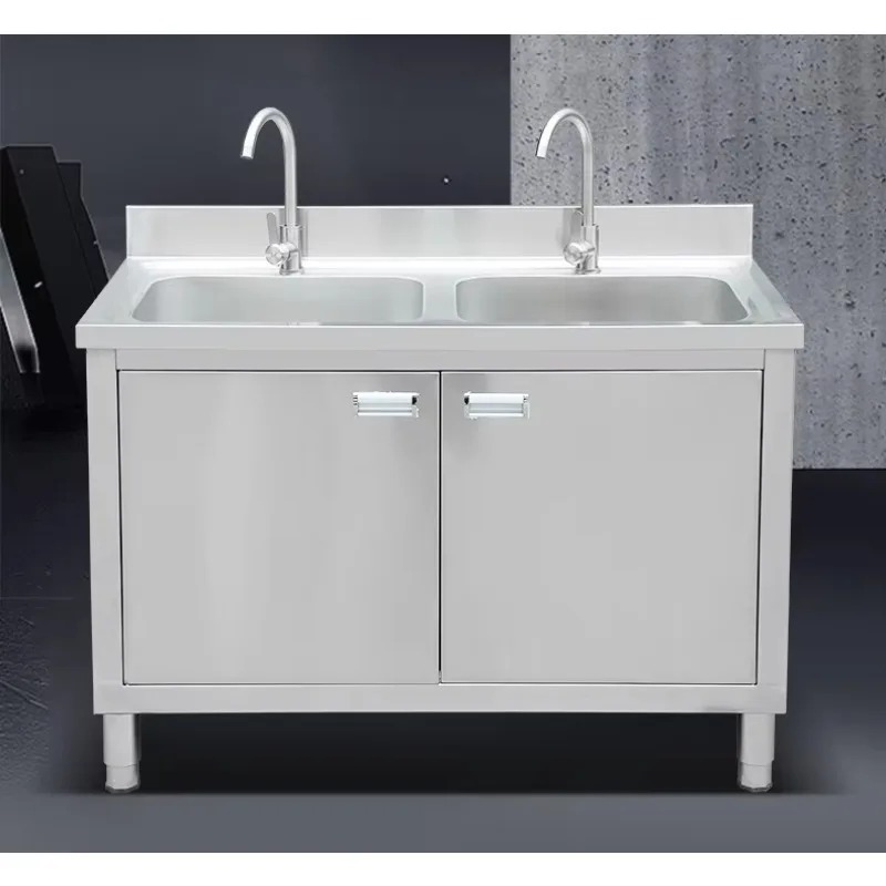 Évier commercial en acier inox - Commercial Kitchen Double Sink avis et prix