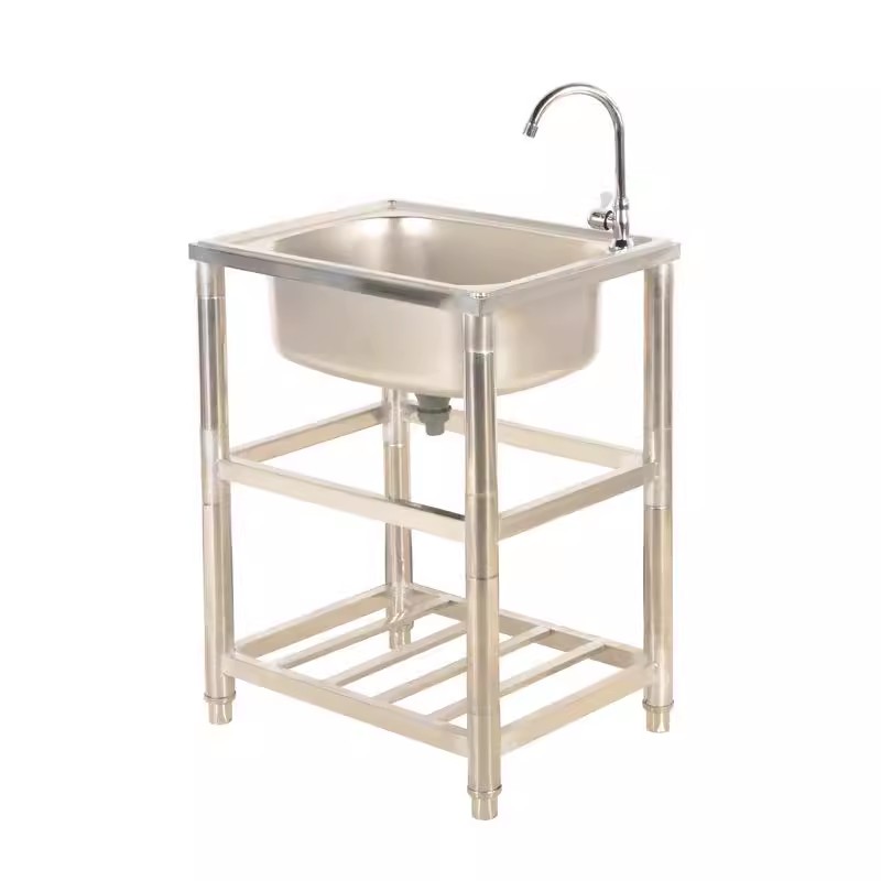 Évier double en acier inoxydab - Commercial Kitchen Double Sink avis et prix