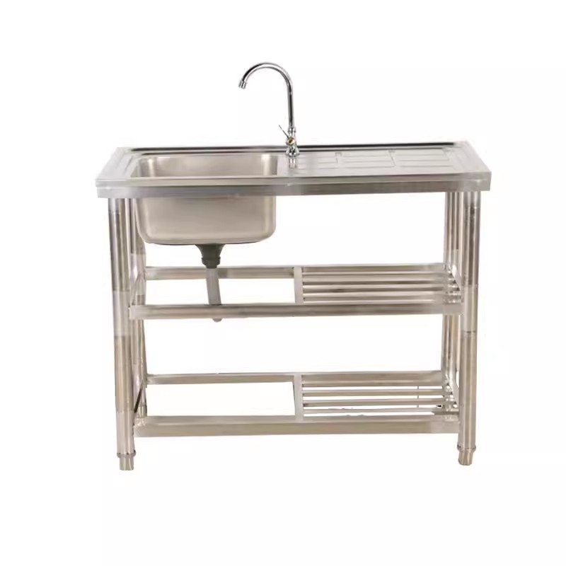 Évier double en acier inoxydab - Commercial Kitchen Double Sink avis et prix