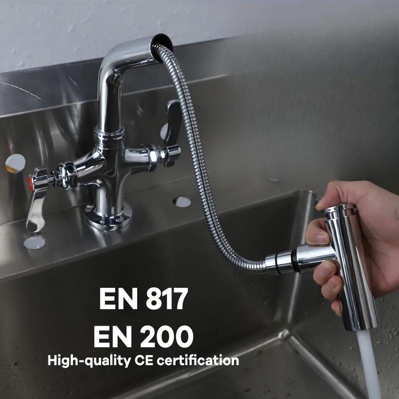 Robinet de cuisine extérieur c - Commercial Kitchen Double Sink avis et prix